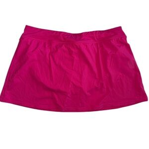 Lands’End Pink Swim Skirt With Bottoms Sz 14